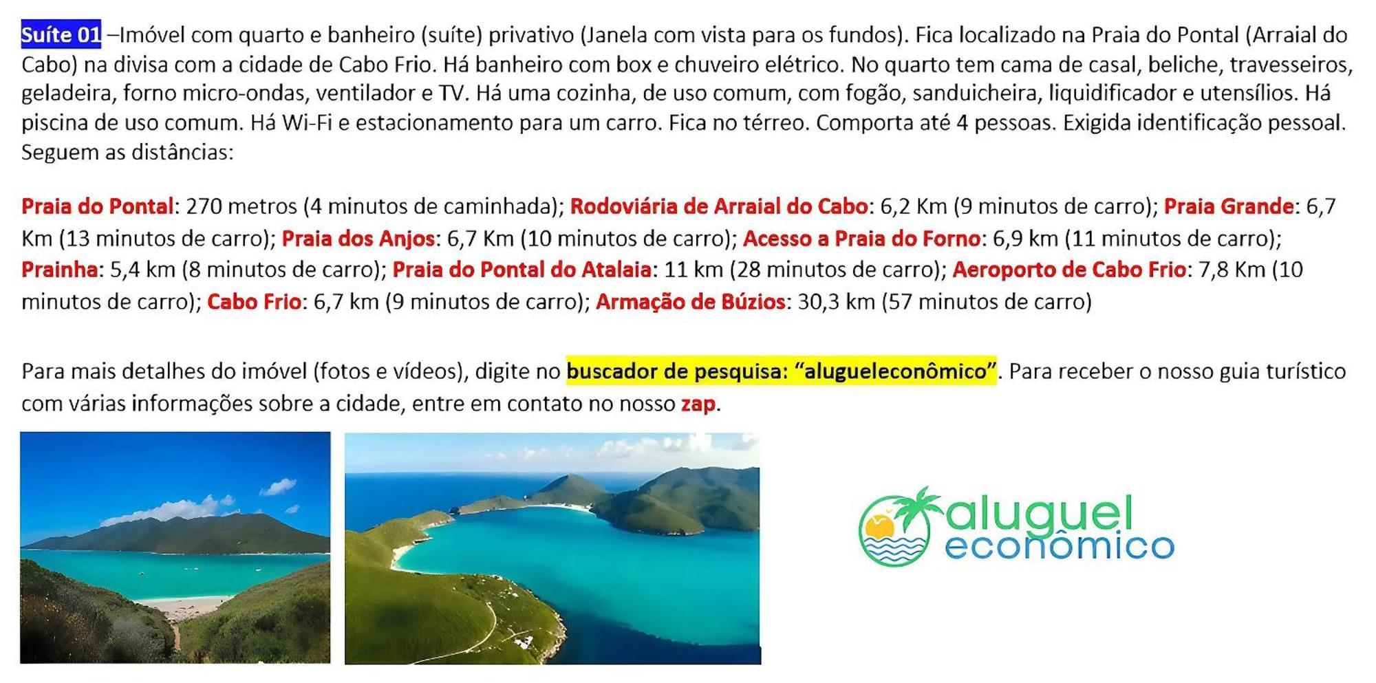 Arraial Do Cabo - Subuai Village - Aluguel Economico Екстериор снимка